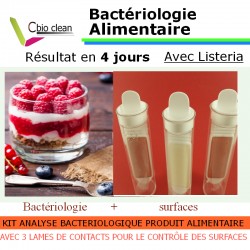 Kit bacteriologie alimentaire avec contrôle des surfaces