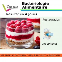 Kit bacteriologie alimentaire 4 produits